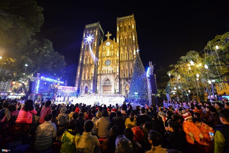 St. Joseph's Cathedral - Best place to celebrate Christmas in Hanoi, Vietnam