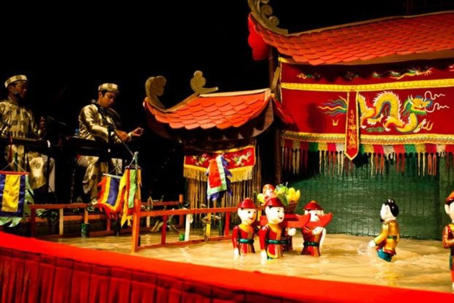 Sotheast Asia water puppet shows in Hanoi