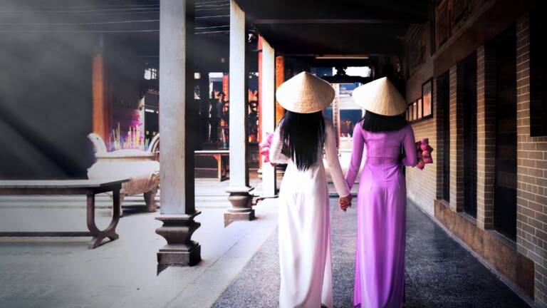 indochina tour ao dai vietnam