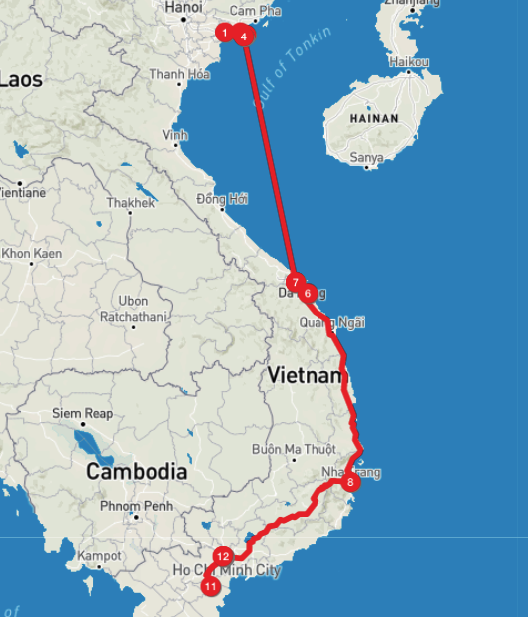 Heritage Ocean Expeditions Following the Coastline of Vietnam from North to South
